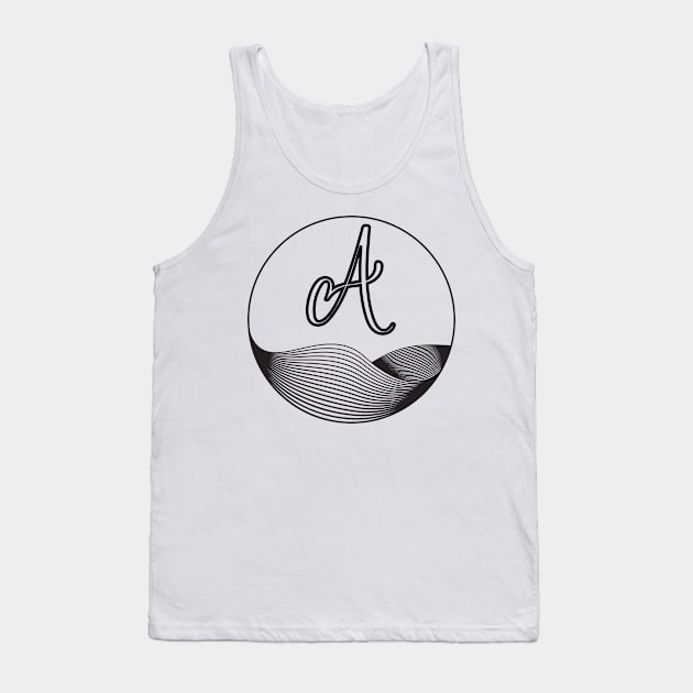 Initial Name A Tank Top by Ziell